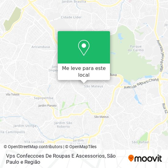 Vps Confeccoes De Roupas E Ascessorios mapa