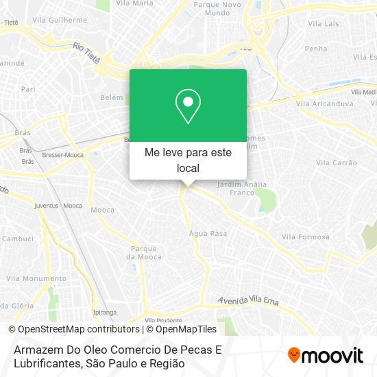 Armazem Do Oleo Comercio De Pecas E Lubrificantes mapa