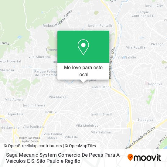 Saga Mecanic System Comercio De Pecas Para A Veiculos E S mapa