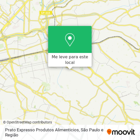 Prato Expresso Produtos Alimenticios mapa