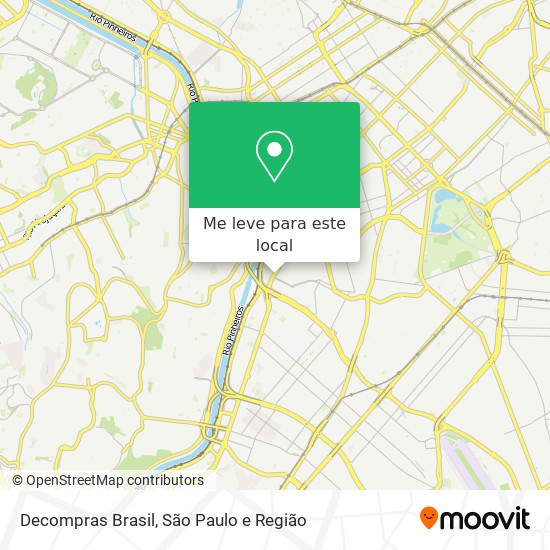 Decompras Brasil mapa