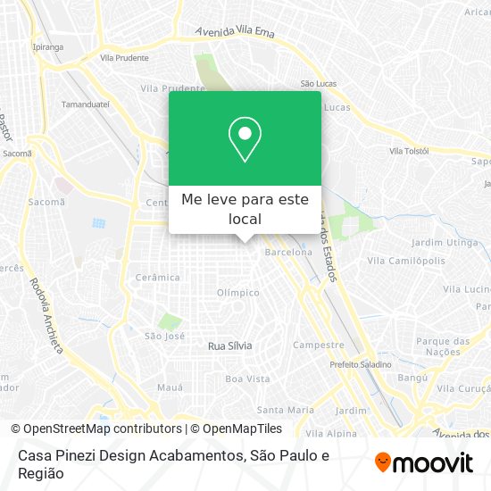 Casa Pinezi Design Acabamentos mapa