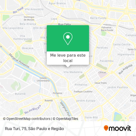 Rua Turi, 75 mapa