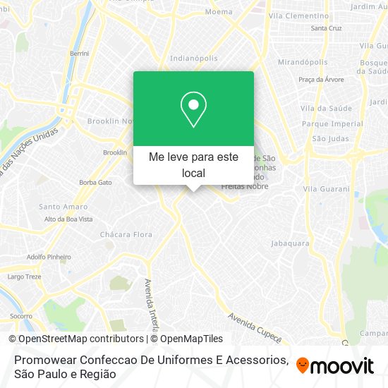 Promowear Confeccao De Uniformes E Acessorios mapa