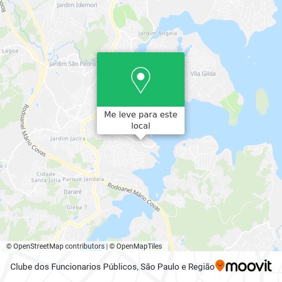 Clube dos Funcionarios Públicos mapa