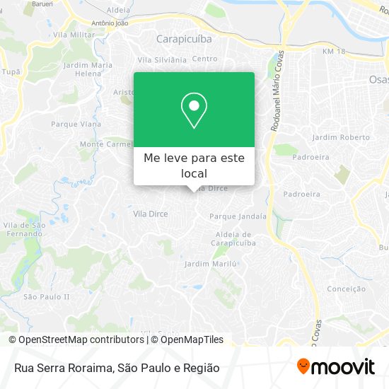 Rua Serra Roraima mapa