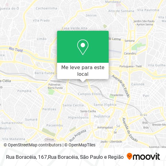 Rua Boracéia, 167,Rua Boracéia mapa