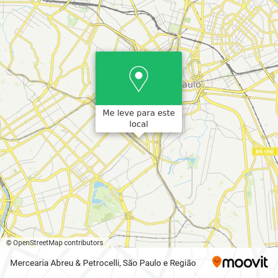 Mercearia Abreu & Petrocelli mapa