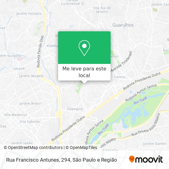 Rua Francisco Antunes, 294 mapa