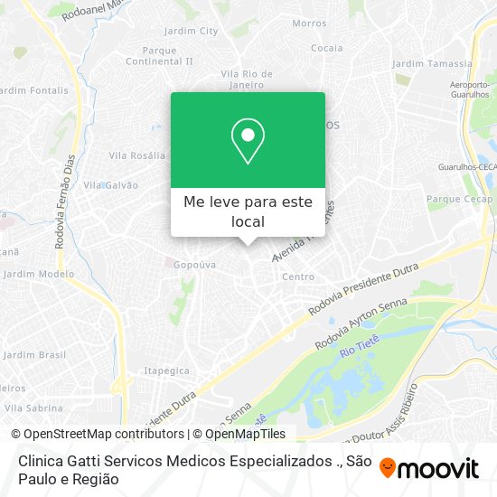 Clinica Gatti Servicos Medicos Especializados . mapa