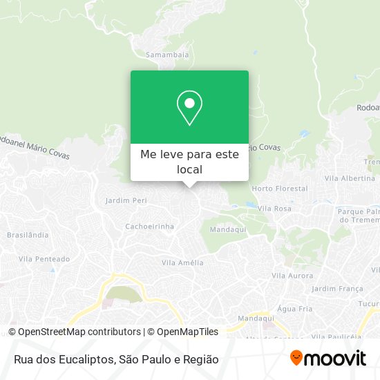Rua dos Eucaliptos mapa