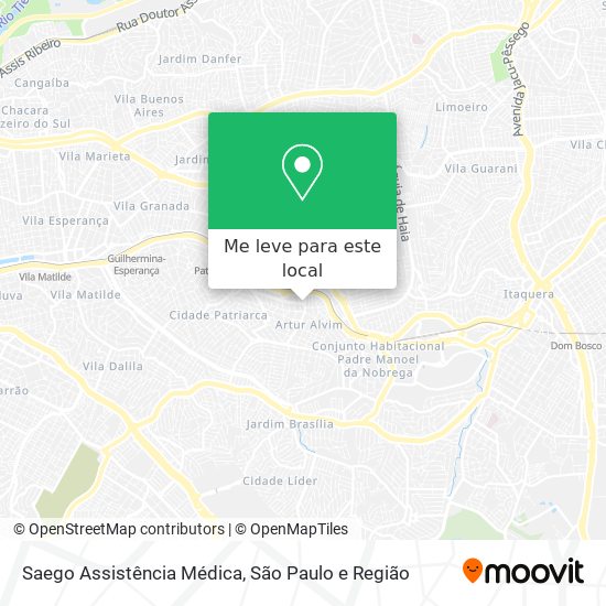 Saego Assistência Médica mapa