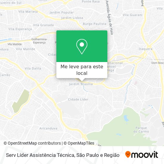 Serv Líder Assistência Técnica mapa