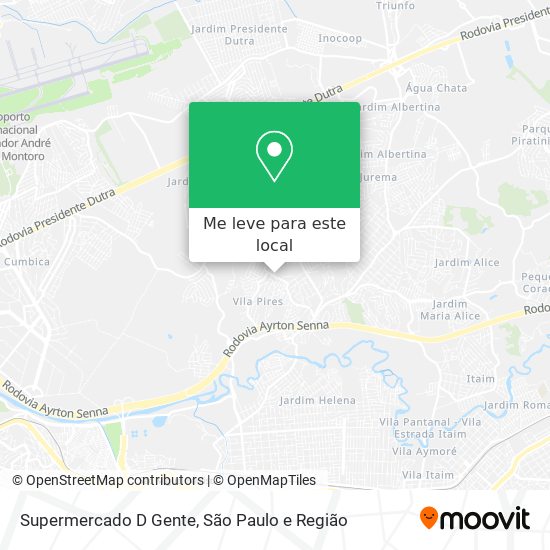 Supermercado D Gente mapa