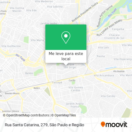 Rua Santa Catarina, 279 mapa