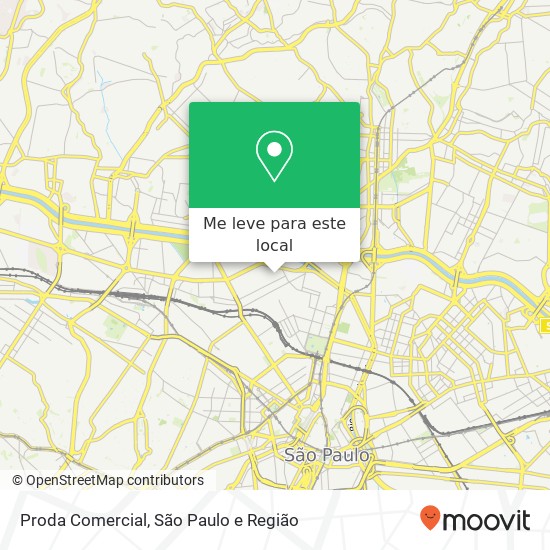 Proda Comercial, Rua Jaraguá, 157 Bom Retiro São Paulo-SP 01129-000 mapa