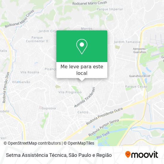 Setma Assistência Técnica mapa