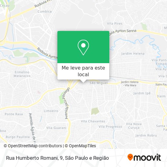 Rua Humberto Romani, 9 mapa