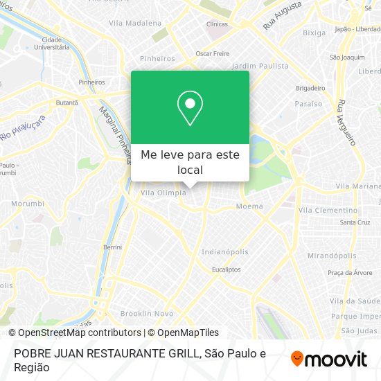 POBRE JUAN RESTAURANTE GRILL mapa