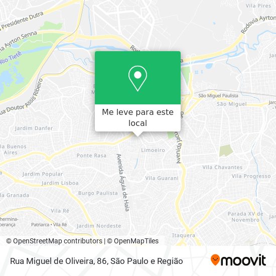 Rua Miguel de Oliveira, 86 mapa