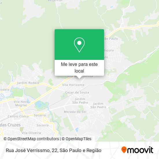 Rua José Verríssmo, 22 mapa