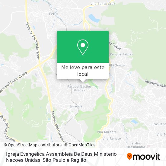 Igreja Evangelica Assembleia De Deus Ministerio Nacoes Unidas mapa