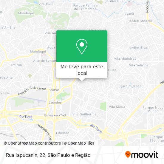 Rua Iapucanin, 22 mapa