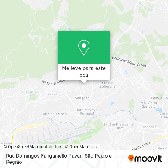 Rua Domingos Fanganiello Pavan mapa