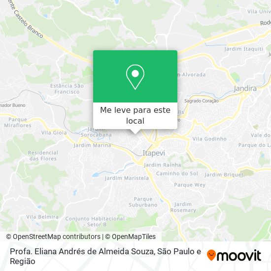Profa. Eliana Andrés de Almeida Souza mapa