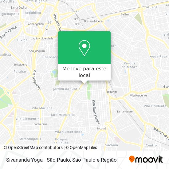 Sivananda Yoga - São Paulo mapa