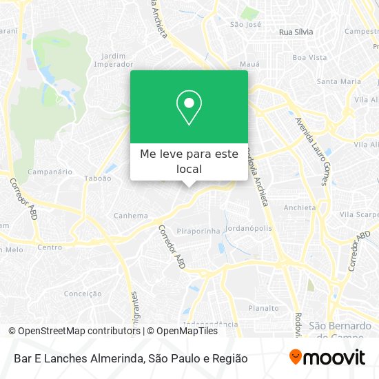 Bar E Lanches Almerinda mapa