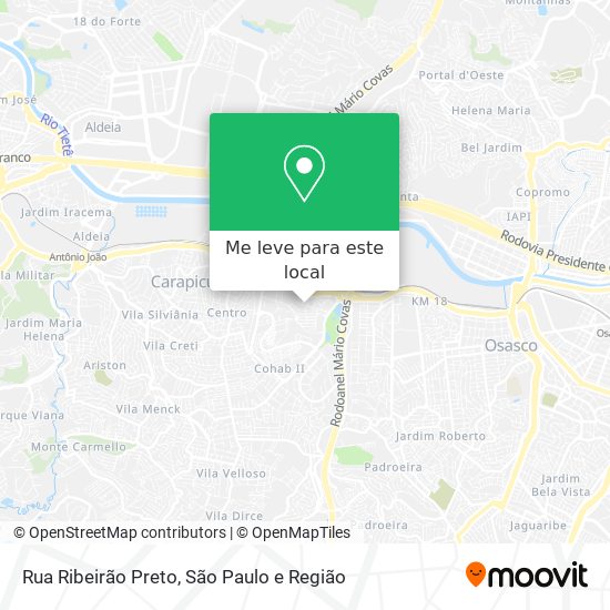 Rua Ribeirão Preto mapa