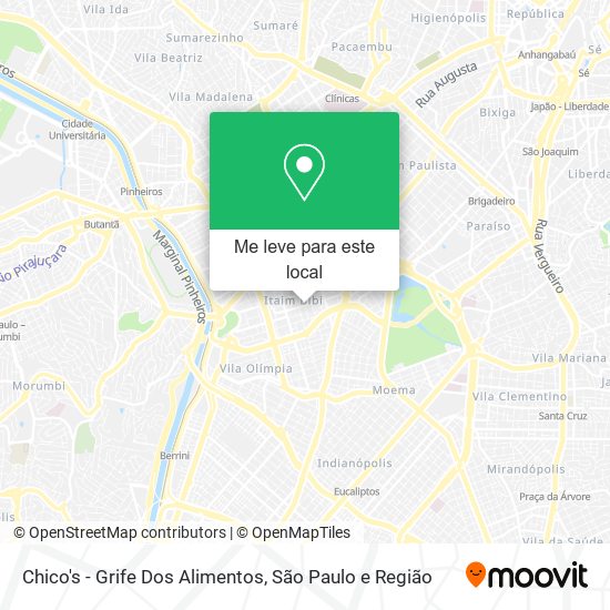 Chico's - Grife Dos Alimentos mapa