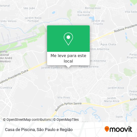 Casa de Piscina mapa