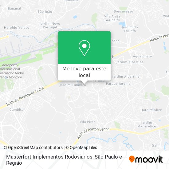 Masterfort Implementos Rodoviarios mapa