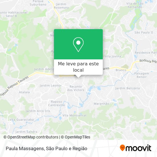 Paula Massagens mapa
