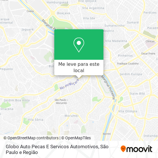 Globo Auto Pecas E Servicos Automotivos mapa