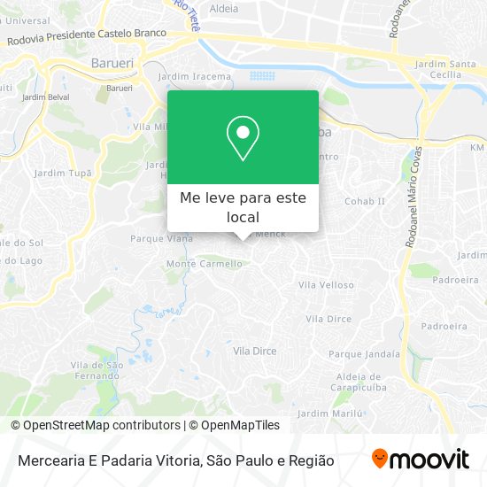 Mercearia E Padaria Vitoria mapa
