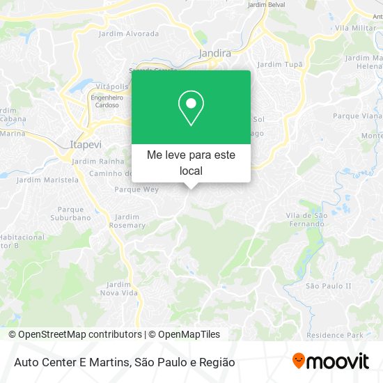 Auto Center E Martins mapa