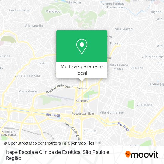 Itepe Escola e Clinica de Estética mapa
