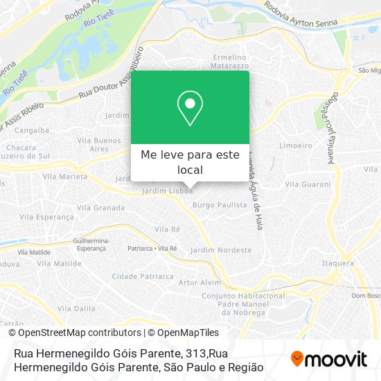 Rua Hermenegildo Góis Parente, 313,Rua Hermenegildo Góis Parente mapa