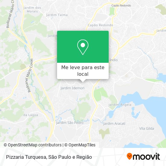 Pizzaria Turquesa mapa