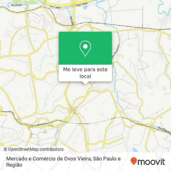 Mercado e Comércio de Ovos Vieira, Rua Nabiça, 1 Itaquera São Paulo-SP 08230-510 mapa