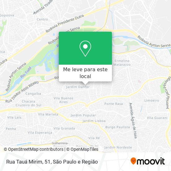 Rua Tauá Mirim, 51 mapa