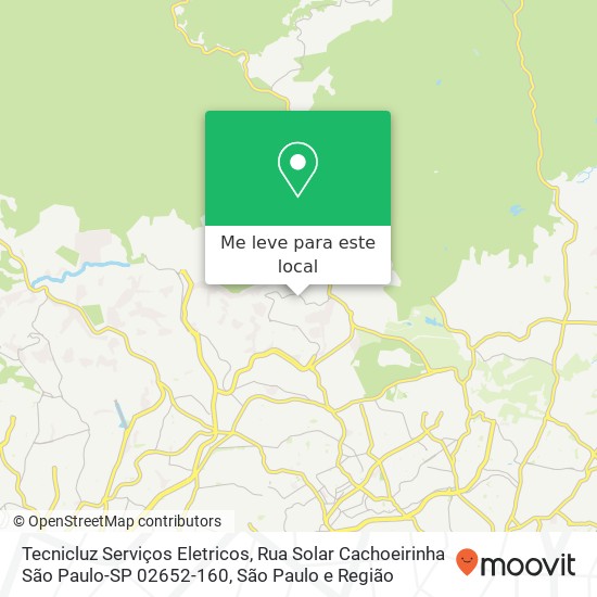 Tecnicluz Serviços Eletricos, Rua Solar Cachoeirinha São Paulo-SP 02652-160 mapa