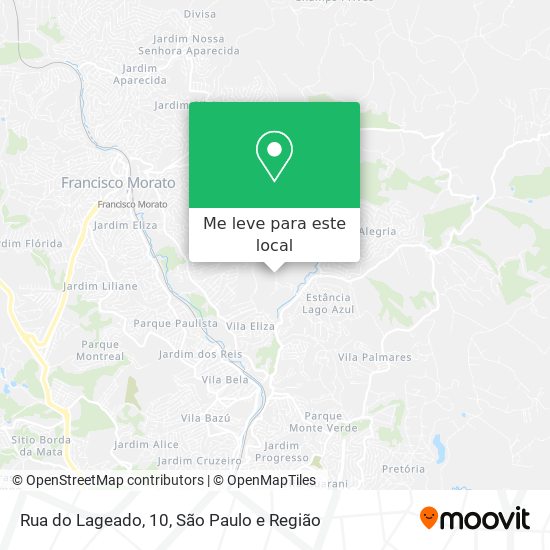 Rua do Lageado, 10 mapa