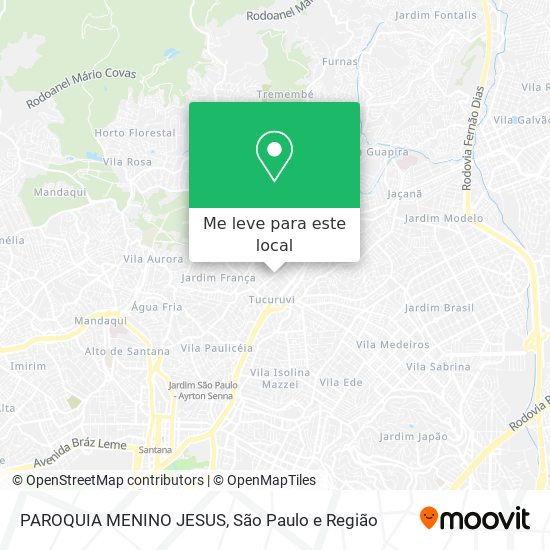PAROQUIA MENINO JESUS mapa