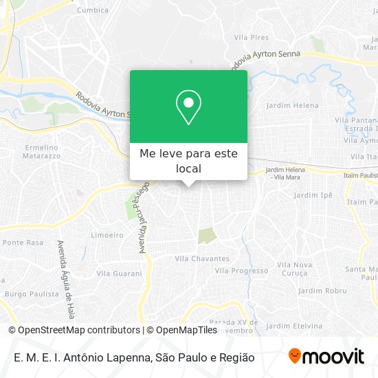 E. M. E. I. Antônio Lapenna mapa