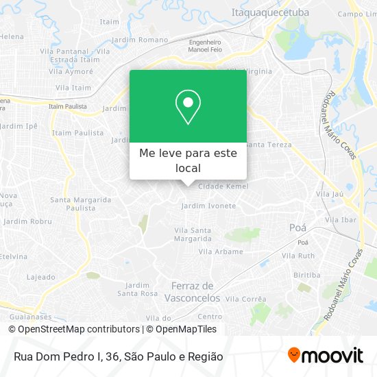 Rua Dom Pedro I, 36 mapa