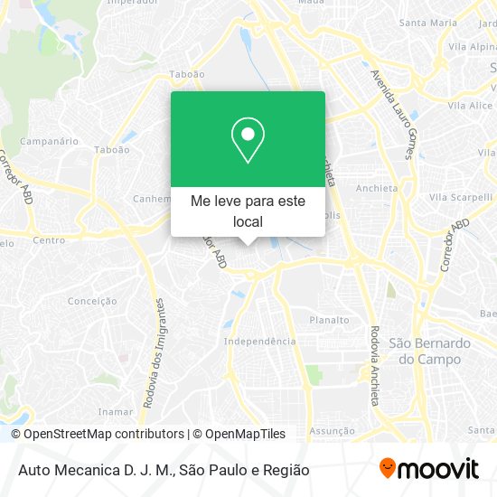 Auto Mecanica D. J. M. mapa